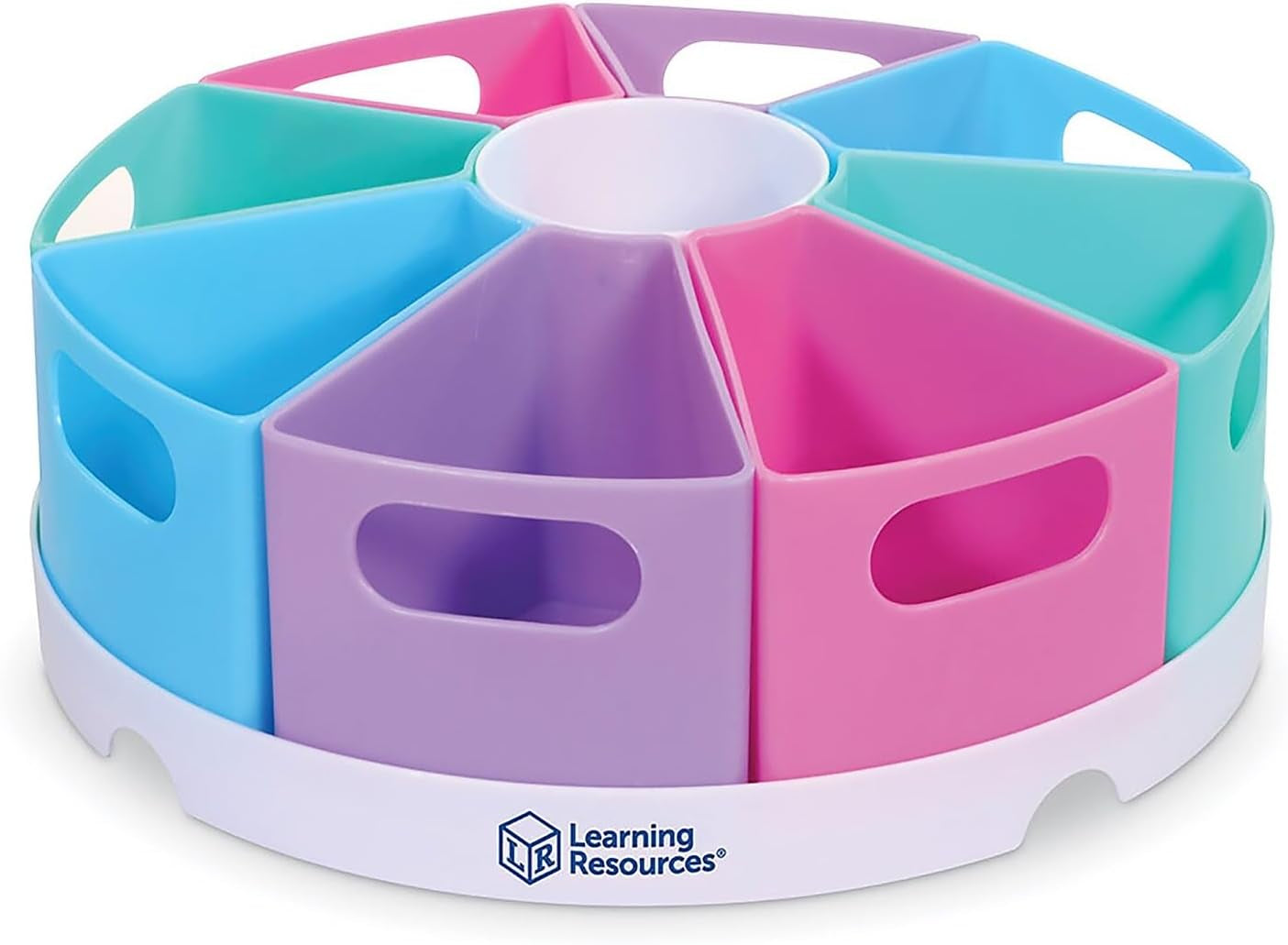 Create-A-Space Storage Center Pastel - Rotating Caddy Organizer for Kids, Art Supply Organizers for Markers, Pens and Pencils, Classroom Table Caddy for Teachers