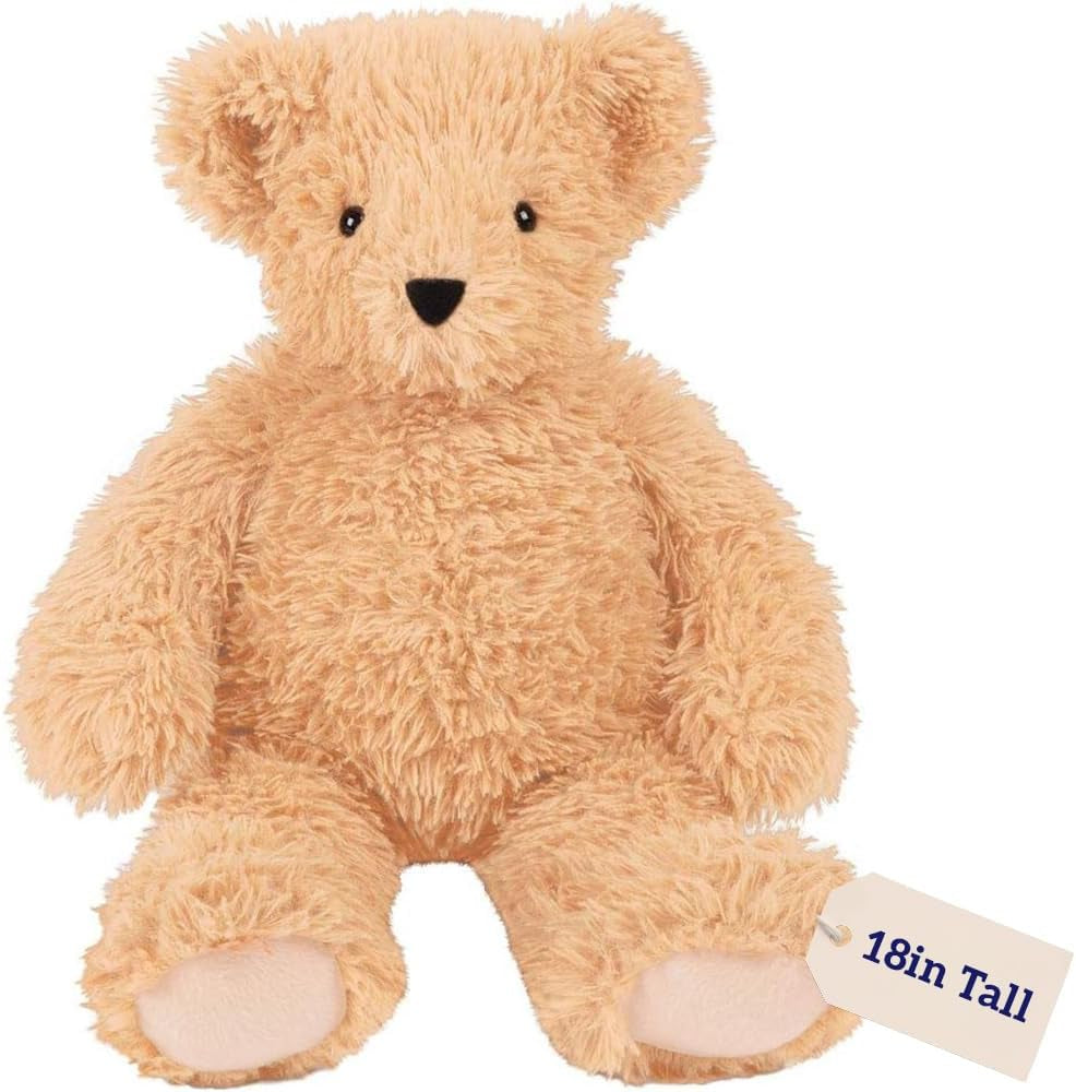 | Buttercream Teddy Bear Stuffed Animal | Classic Soft Plush with 100% Recycled Filling, Design in USA | 18 Inch | Super Soft Teddy Bear Collection